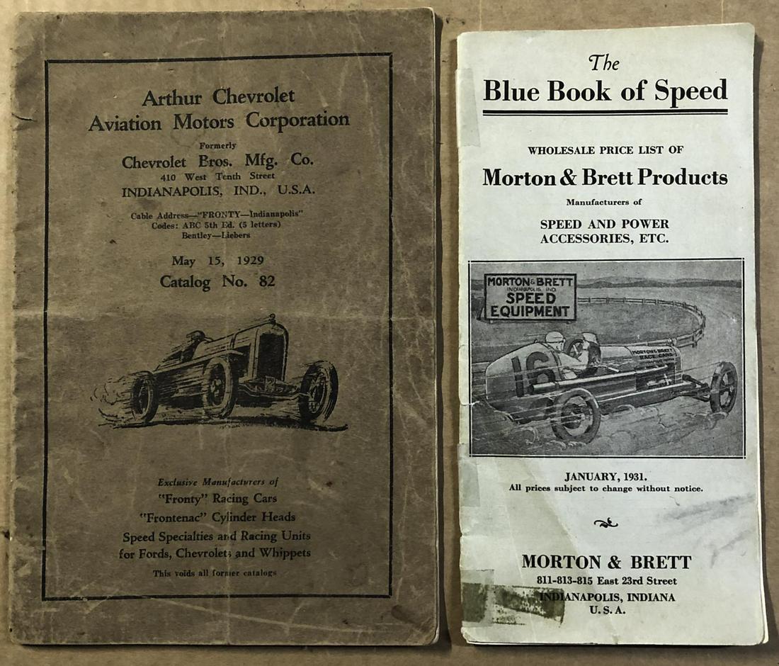 Two early speed equipment catalogs (1 of 3)