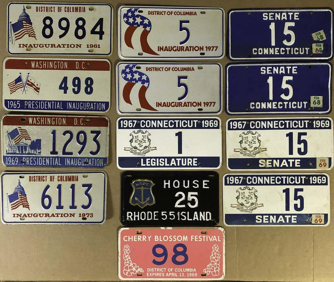 DC Inauguration License plates and misc government (1 of 1)