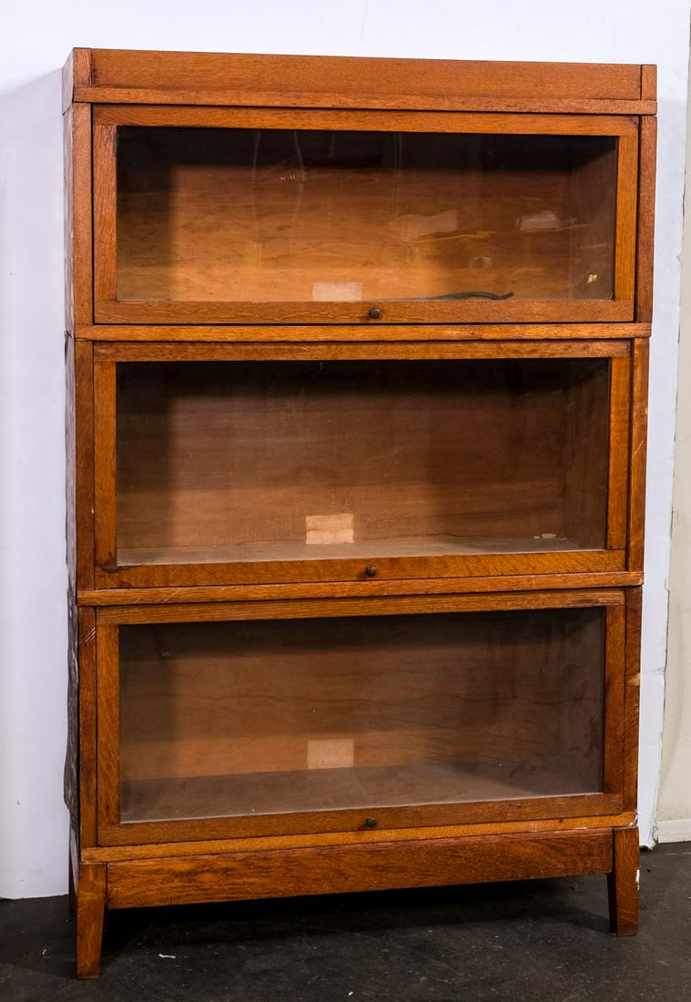 3 Section Barrister Bookcase (1 of 3)