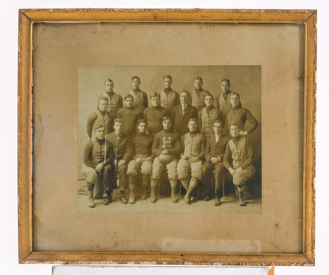 1908 Harvard Football Team Photograph. (1 of 2)