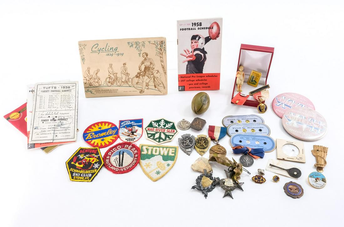 Sports and Outdoor Ephemera, Pins, etc (1 of 6)