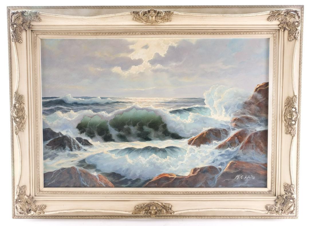M.C. (Malcolm) Waite, Seascape, Oil on Canvas (1 of 5)