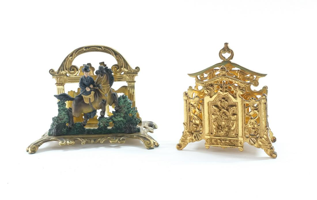 2 Bradley & Hubbard Letter Holders (1 of 8)