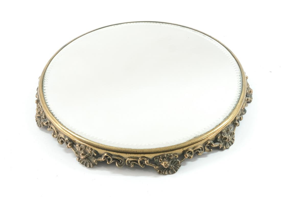 Antique American Mirrored Plateau (1 of 3)