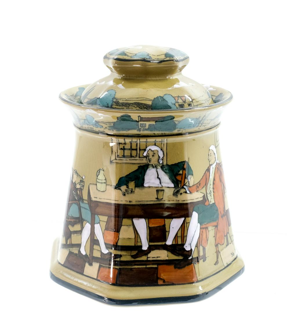 Buffalo pottery Deldareware Humidor (1 of 4)