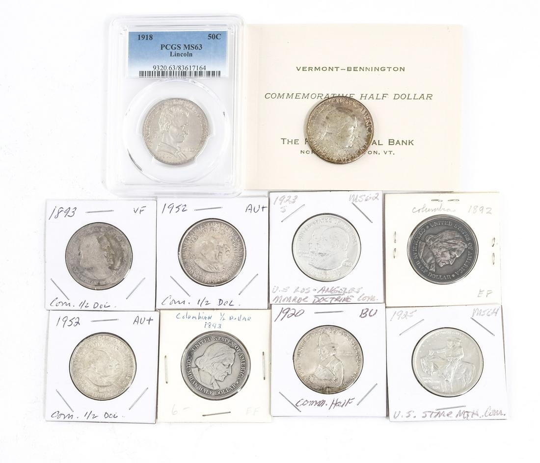 10 Vintage United States Commemorative Halves (1 of 4)