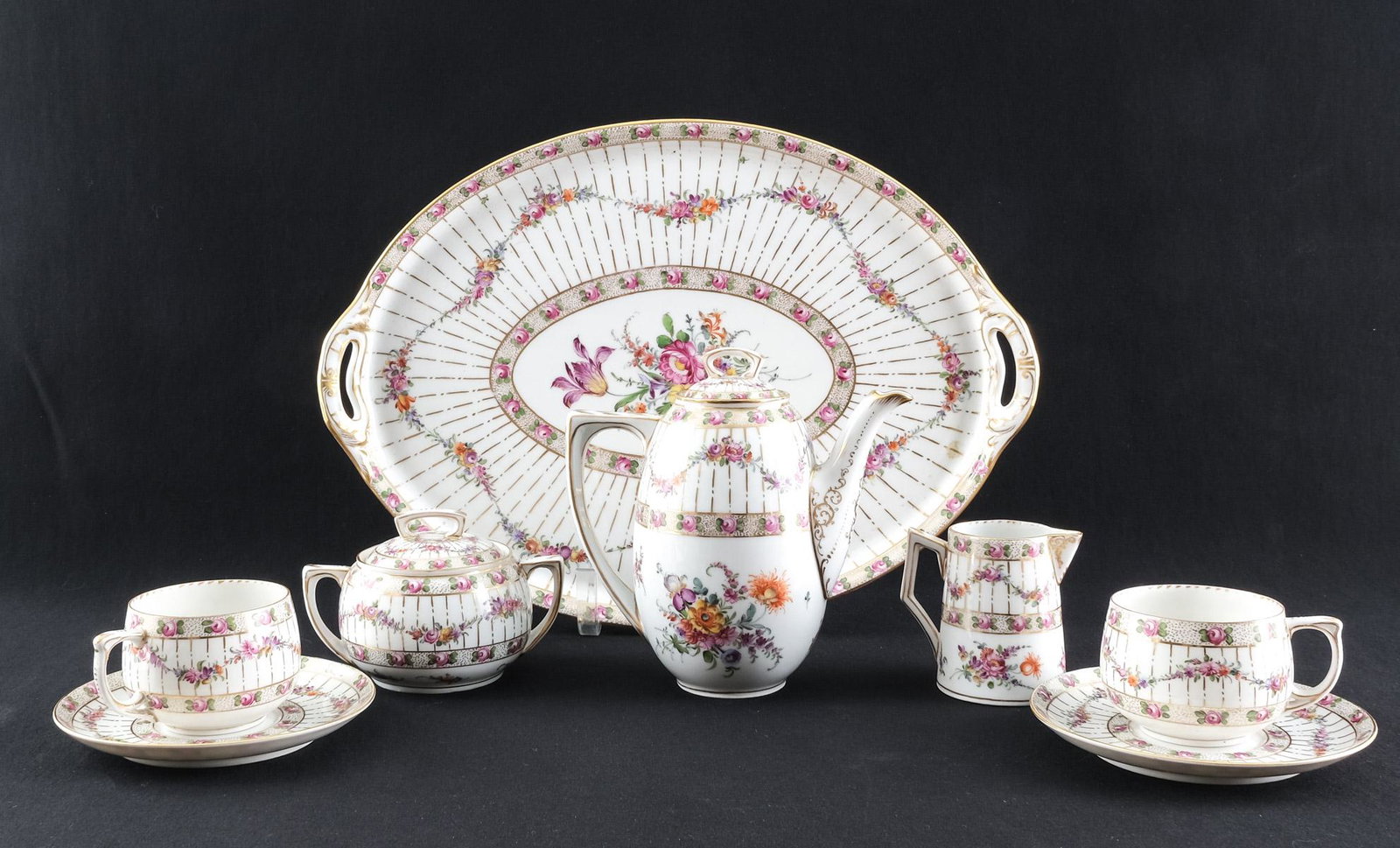 Dresden Porcelain Tea Service - 8 Pieces (1 of 6)