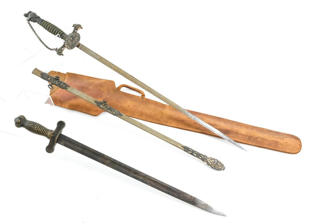 2 Antique Military and Fraternal Swords (1 of 11)