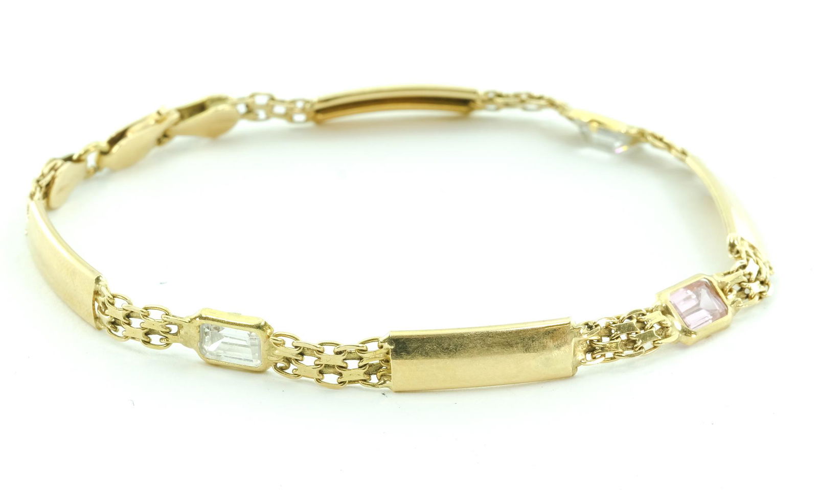 18K Yellow Gold and Gemstone Bracelet (1 of 4)