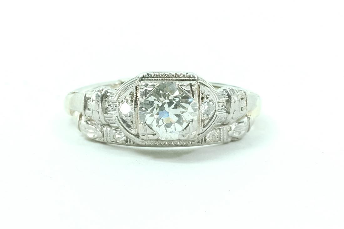 Platinum and Diamond Engagement Ring (1 of 4)