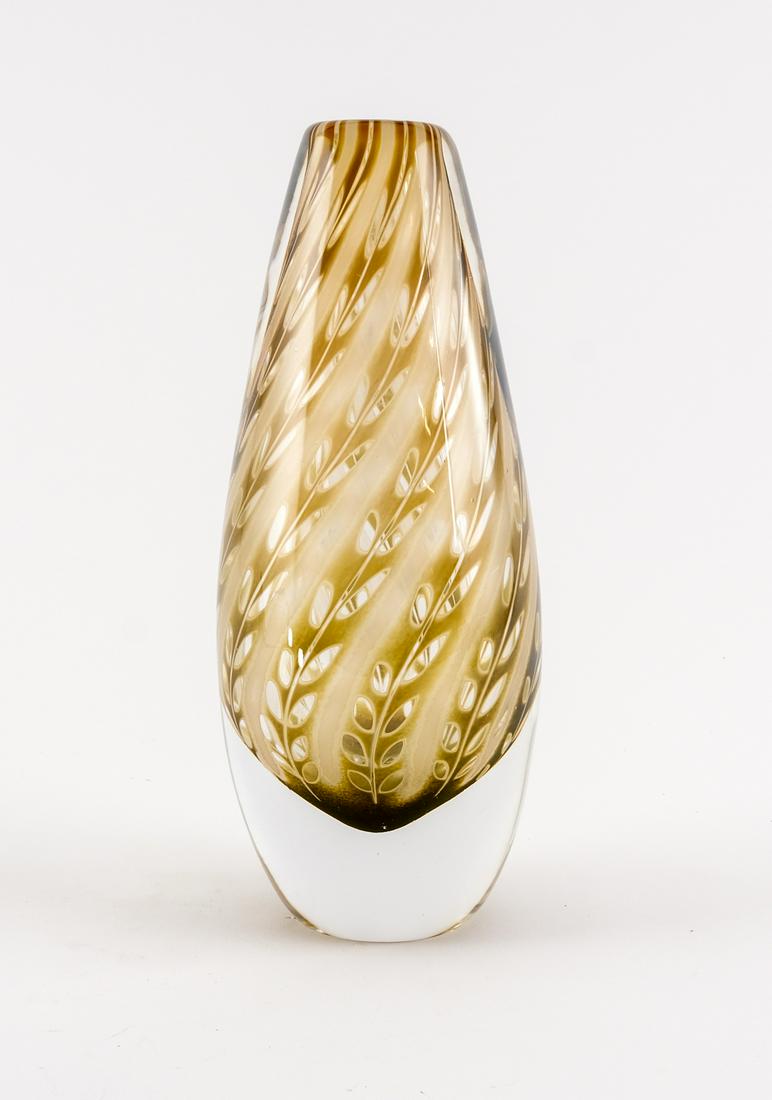 Edward Hald for Orrefors Art Glass Vase (1952) (1 of 6)