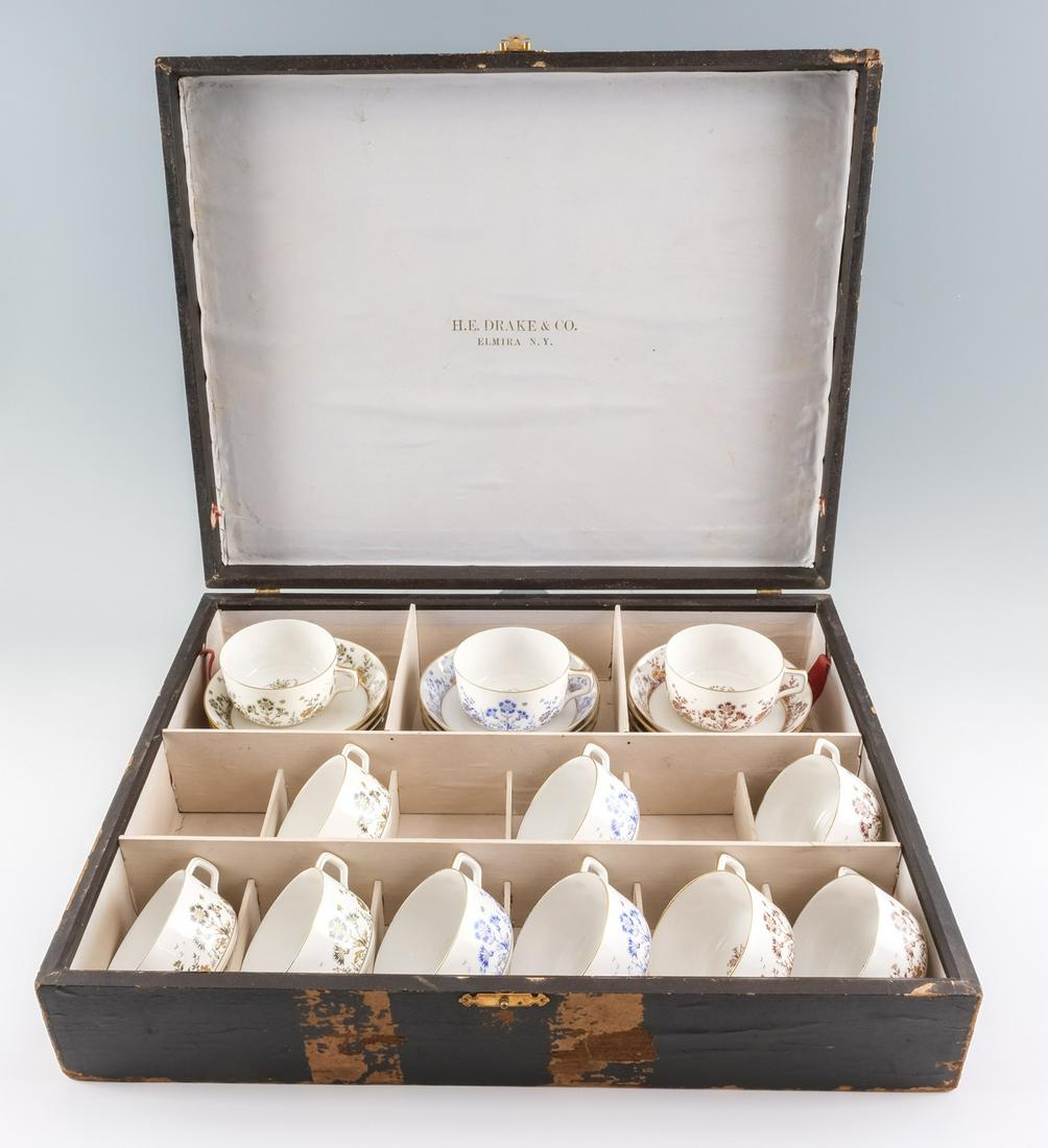 24 Pieces - Limoges Tea Cups and Saucers (1 of 10)