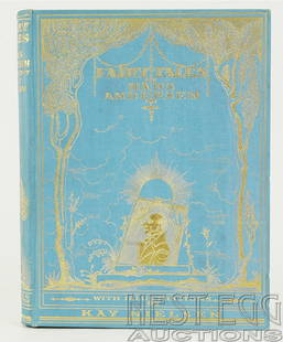 Fairy Tales By Hans Anderson Illus. by Kay Nielsen: Hodder and Stoughton Limited: London. No date, c. 1910-1920. light blue cloth binding with gilt lettering and decoration on front board and spine. 9" x 11 1/2". 197 pages with tipped-in colored