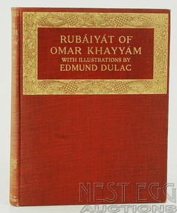 The Rubaiyat of Omar Khayyam. Illus. Dulac: Rendered Into English Verse by Edward Fitzgerald With Illustrations by Edmund Dulac. Hodder and Stoughton: London. Undated. Printed from the second edition by kind permission of Messrs. Macmillan &