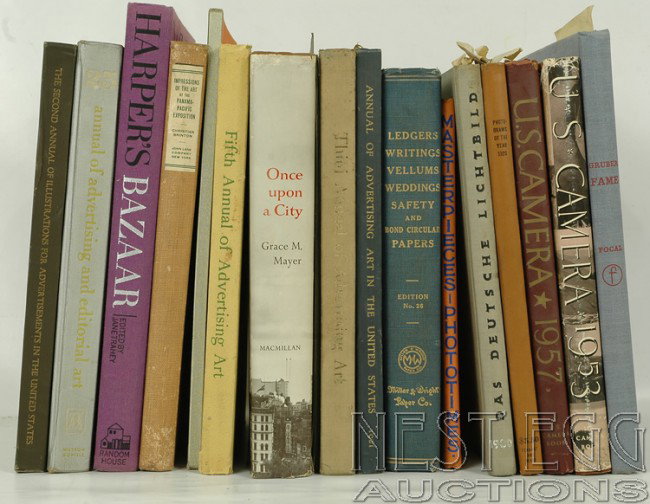 Group of 15 Photography and Trade Related Books: Includes: Das Deutsche Lichtbild, Photograms of the Year 1920, US Camera 1953 and 1957, Fame, Once Upon a City, 2nd, 3rd and 5th Annuals of Advertising Art, Annual of Advertising Art in the United Sta