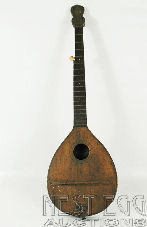 Antique Banjo / Lute as-is: featured in many ACJ photos, 34" x 10"