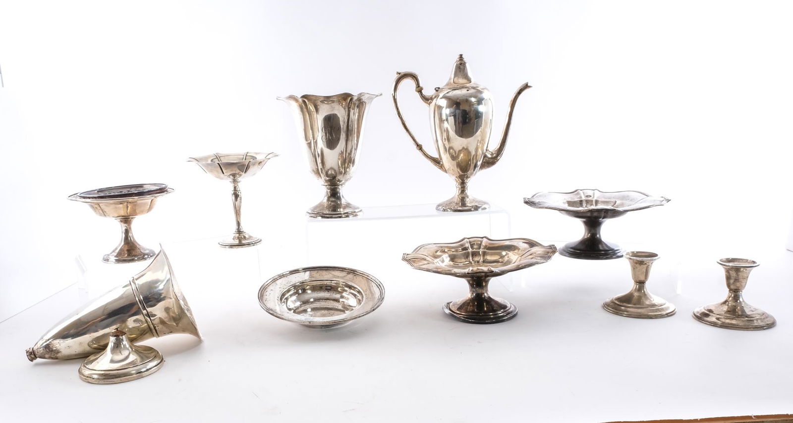 11 pcs - AS-IS Sterling Silver - Weighted, Dinged (1 of 6)