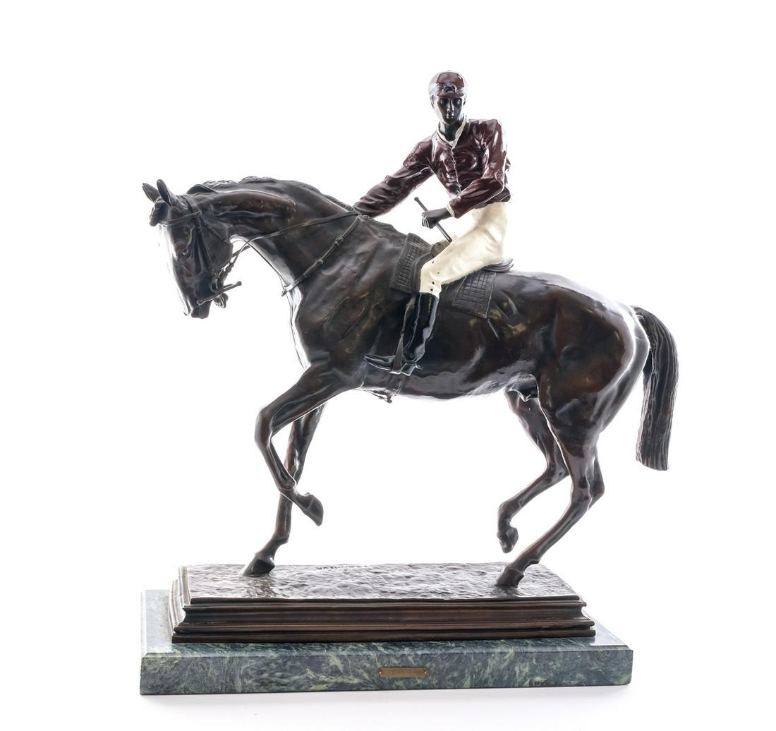 After Isidore Bonheur, "Jockey and Horse" Bronze (1 of 6)