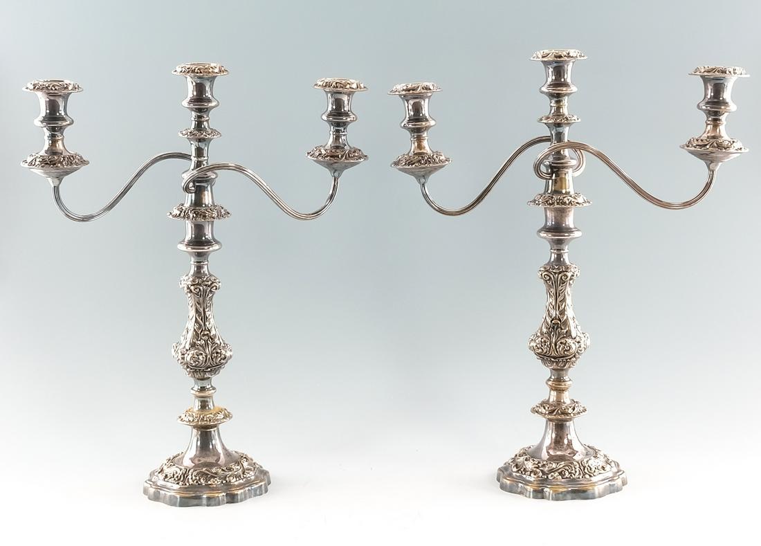 Pair of Gorham Silverplate Candelabras (1 of 7)