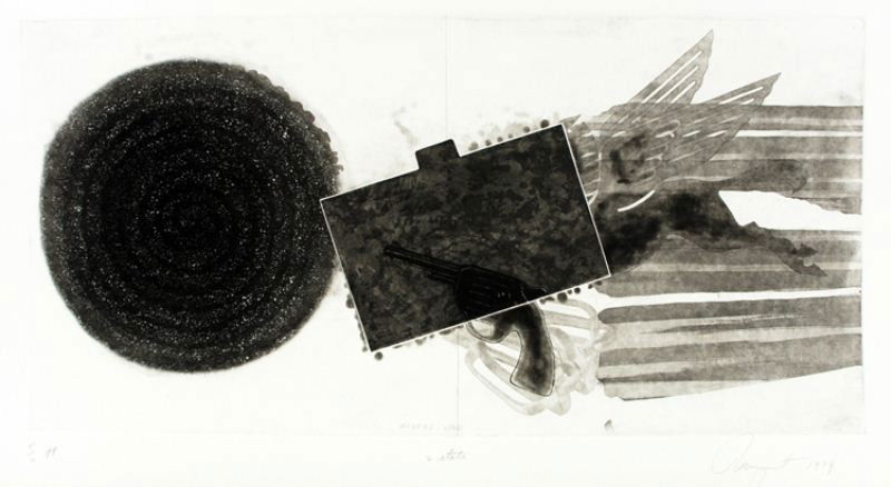 James Rosenquist Lithograph: "Divers Line": 5/6 Printers Proof, Second State, Pencil Signed, 1979, overall measurement: 23" x 40" excellent condition