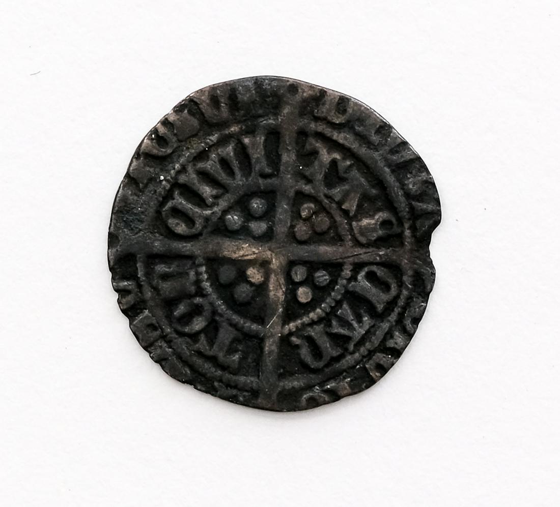 14th Cent. Medieval English Edward III Half Groat (1 of 2)