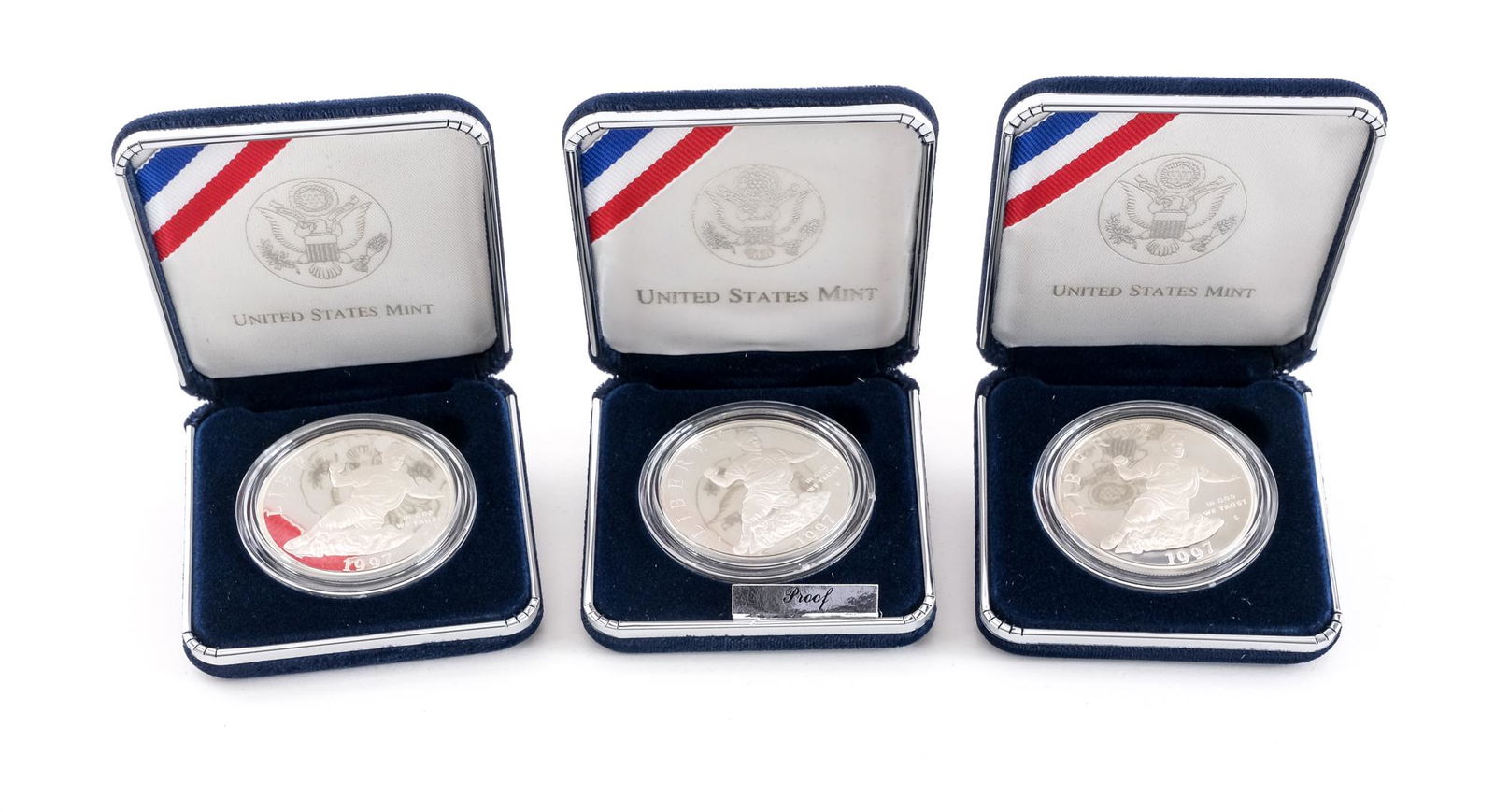 3 Jackie Robinson Commemorative Silver Dollars (1 of 4)
