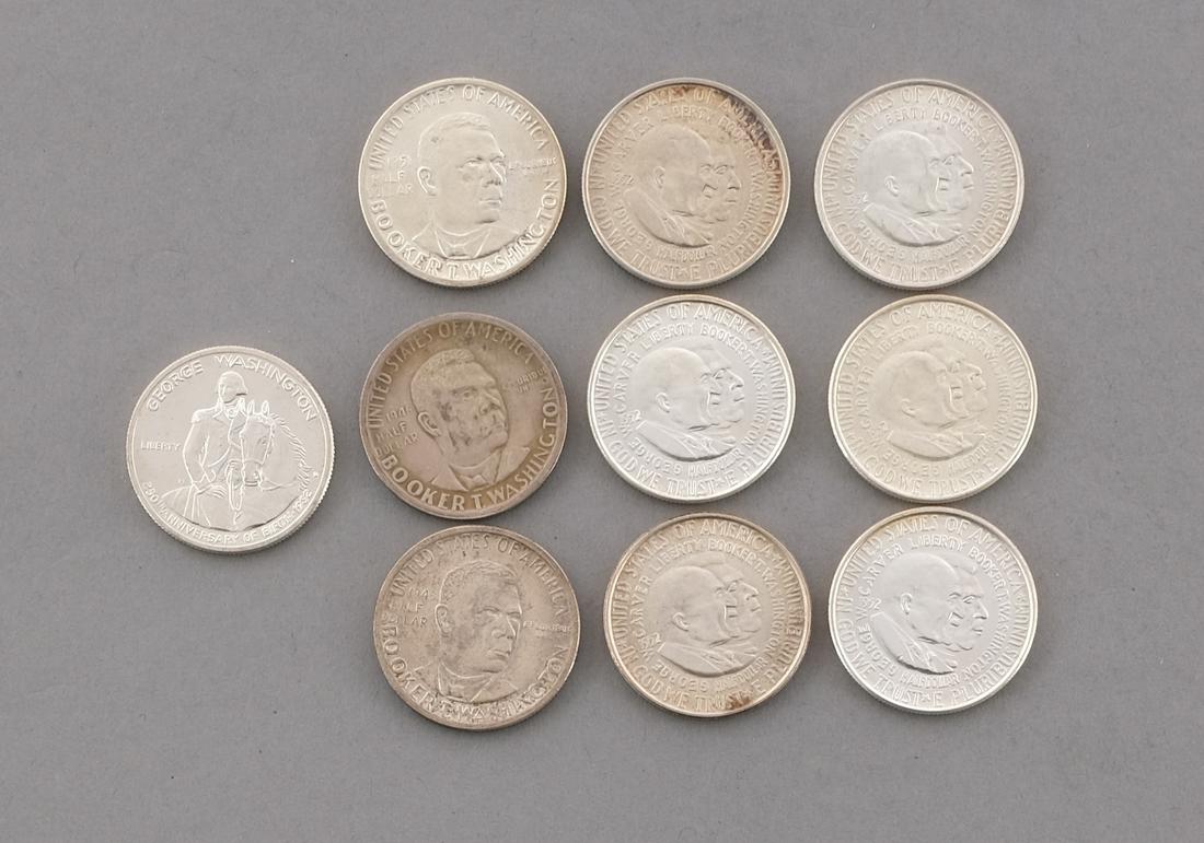 Ten Commemorative Halves - Washingtons (1 of 6)