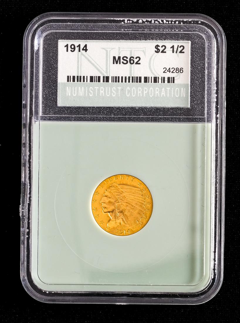 1914 $2.50 Quarter Eagle Gold Coin (1 of 4)