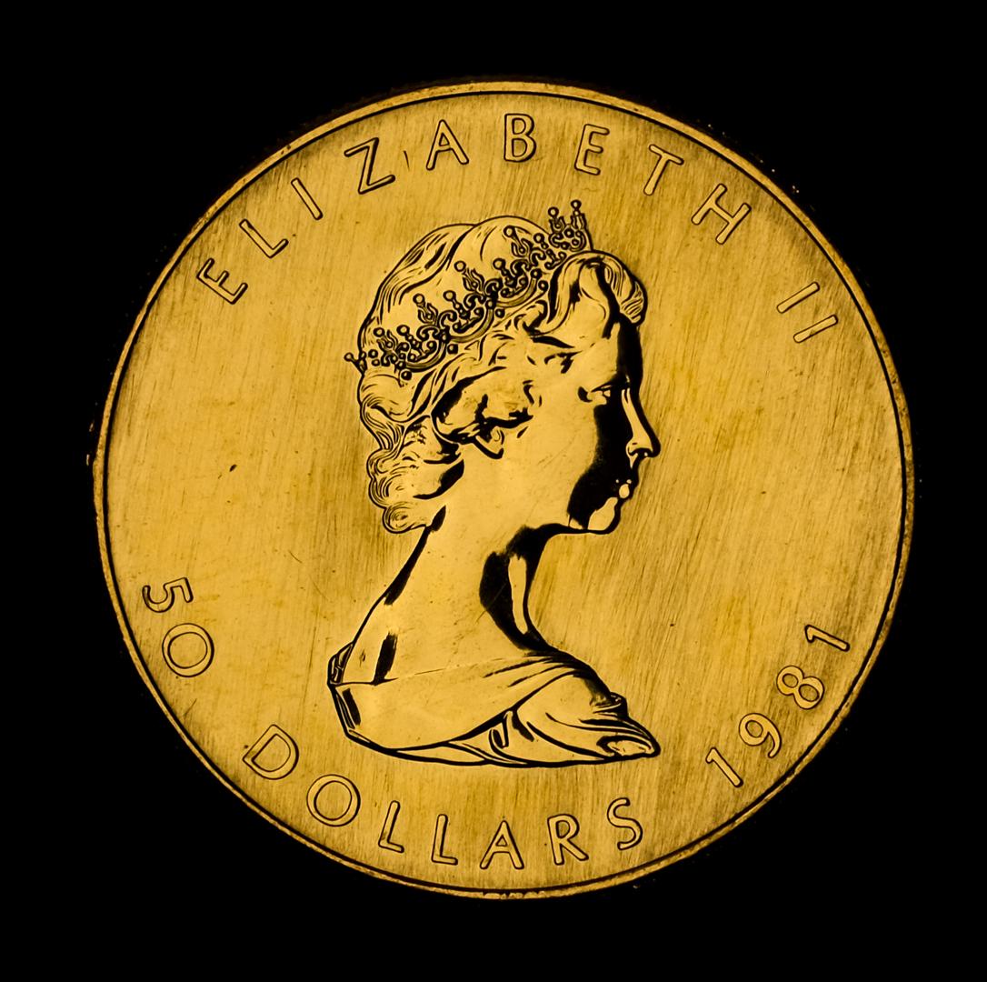 1981 Canadian Gold Maple Leaf $50 Coin - 1 OZT (1 of 4)