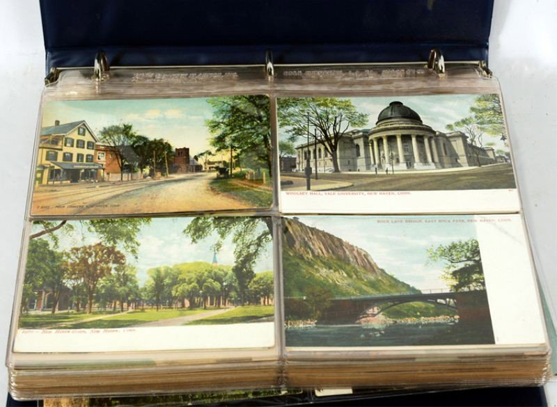 Album of 200 New Haven CT Postcards