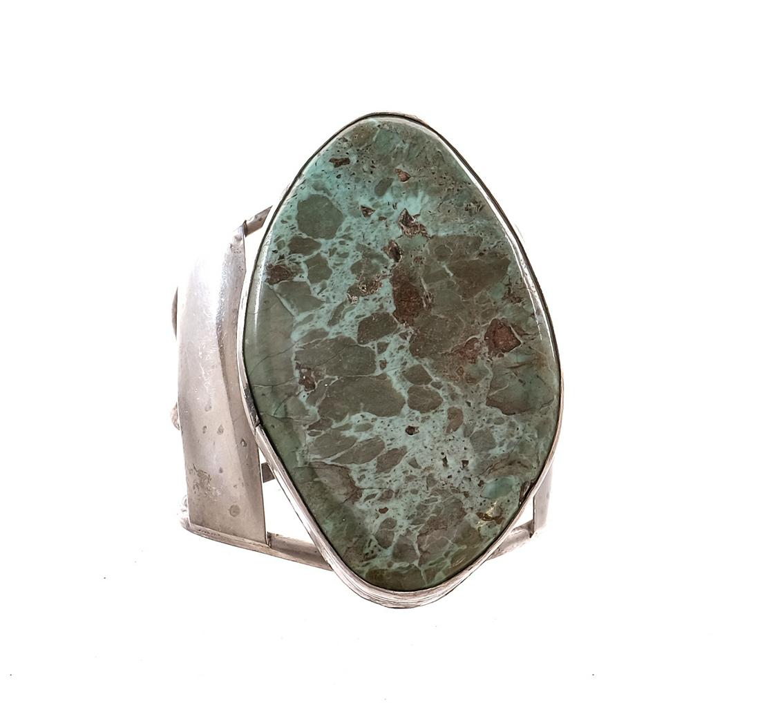 Native American Sterling Old Pawn Cuff Bracelet (1 of 3)