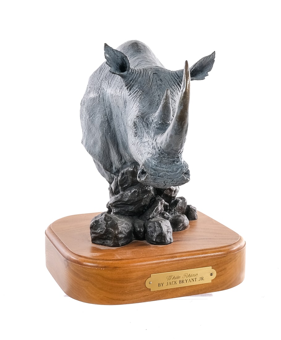 Jack Bryant Jr. Bronze White Rhino (1 of 5)