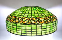 Tiffany Lemon Leaf Leaded Lamp Shade