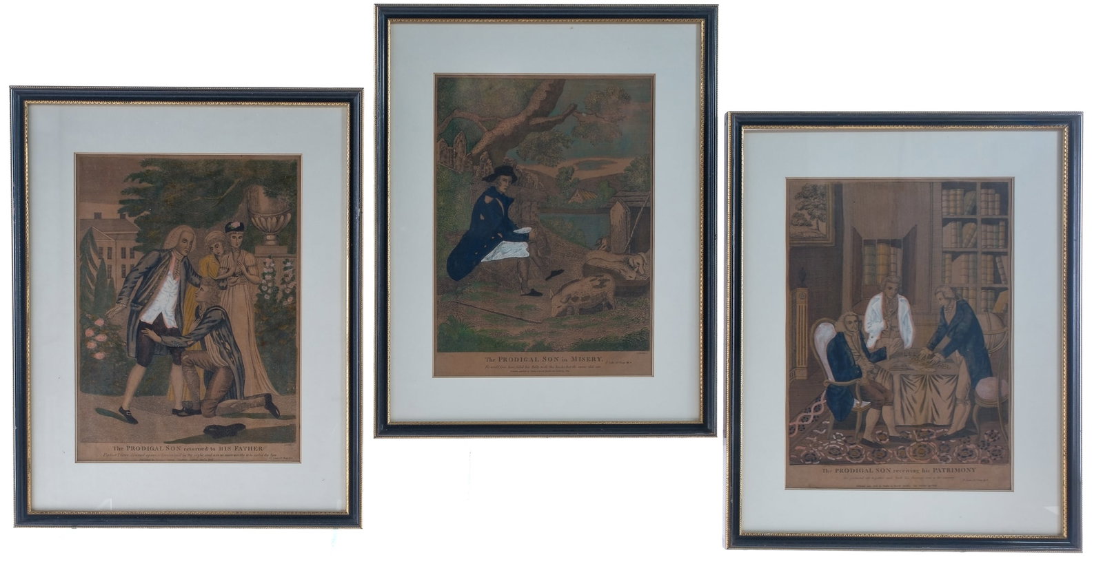 Amos Doolittle: 3 Prodigal Son Engravings (1 of 4)
