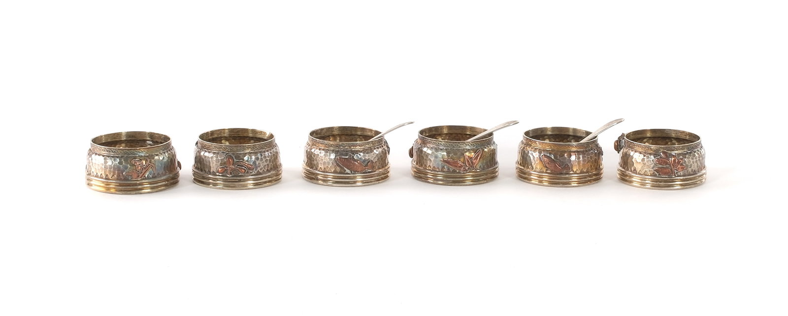 Gorham Aesthetic Mixed Metal Sterling Silver Salts (1 of 5)