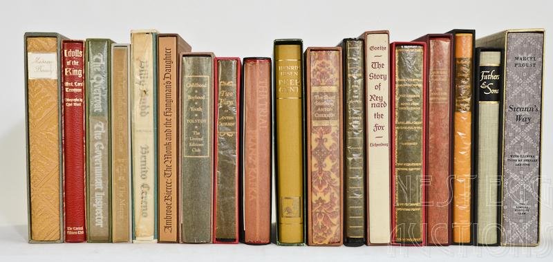 The Limited Editions Club 18 Volume Group: The Limited Editions Club 18 volume group. Titles include: The Trial, by Franz Kafka. Signed and illustrated by Alan E. Cober. 1975 Edition, excellent, with protective cover and glassine j