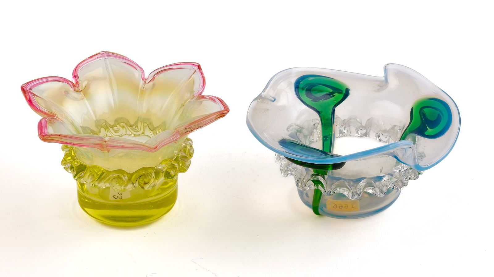 2 Art Glass Open Salts (1 of 4)