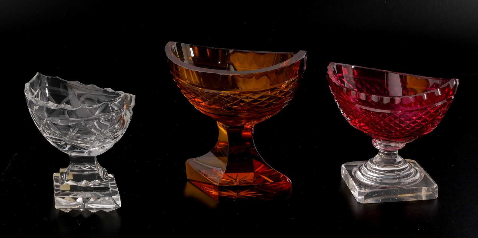 3 Boat Shaped Master Salts. (1 of 4)