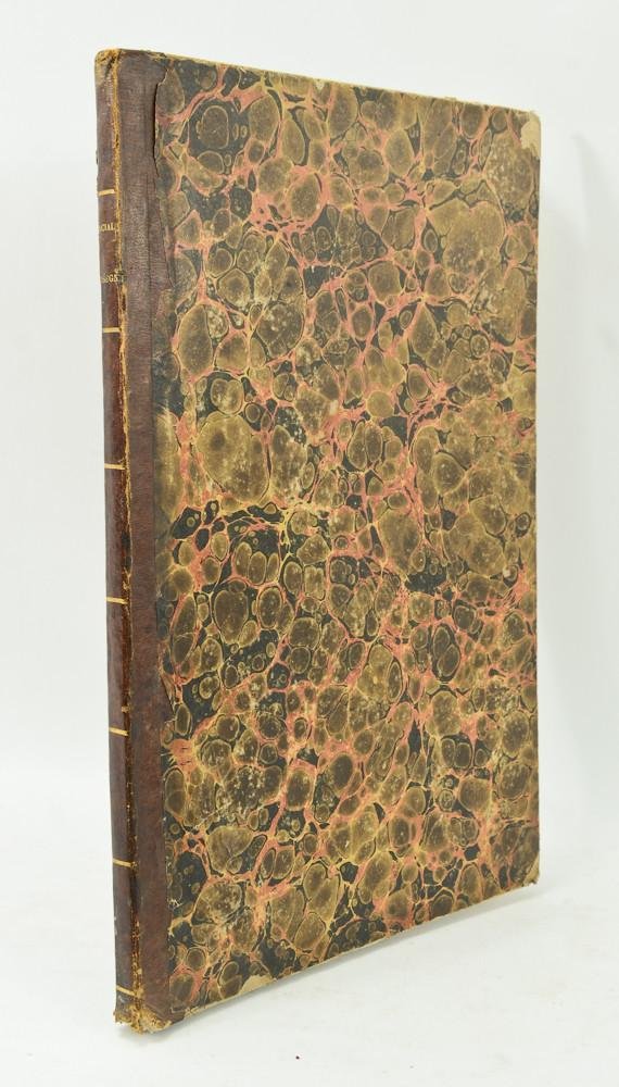 Italian Architectural Prints by Giuseppe Cacialli 1831: Hard bound book of Italian architectural draft drawing prints by Giuseppe Cacialli. Etchings were engraved and printed by Carlo Chirici and Fabio Nuti, dated 1831. Completely in Italian, d