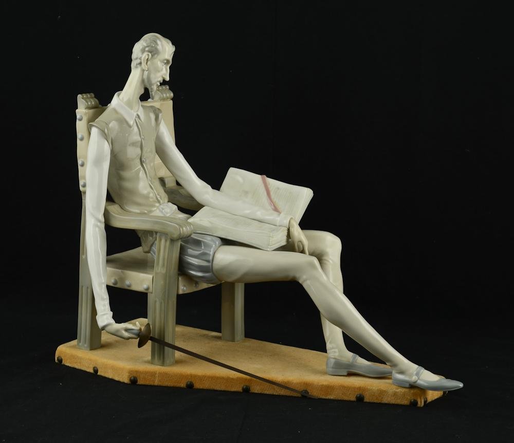 Large Lladro Porcelain Don Quixote Figurine