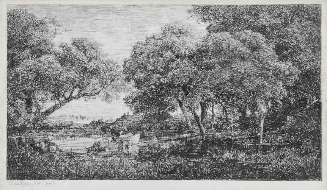 Etching After Charles-FranÃ§ois Daubigny (1 of 4)