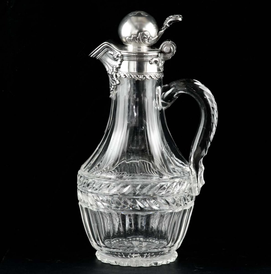 Tiffany Sterling Silver Cut Crystal Claret (1 of 5)