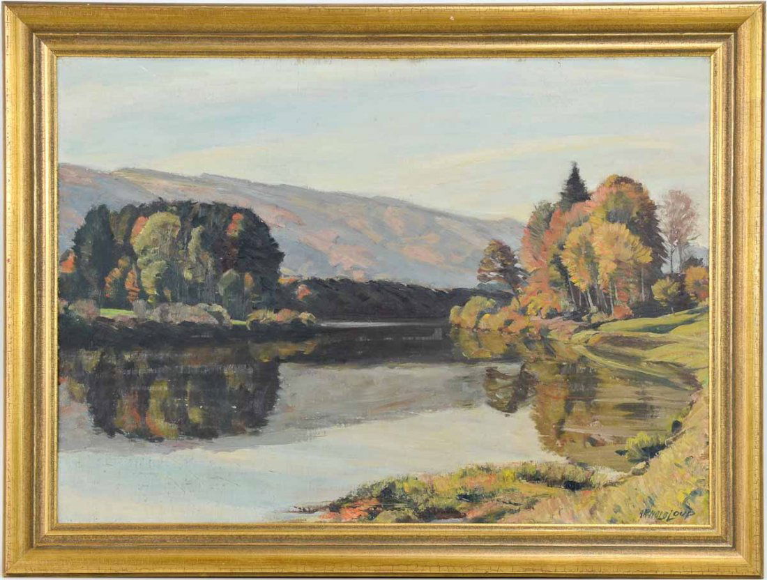 Arnold Loup Oil on Board Landscape (1 of 5)