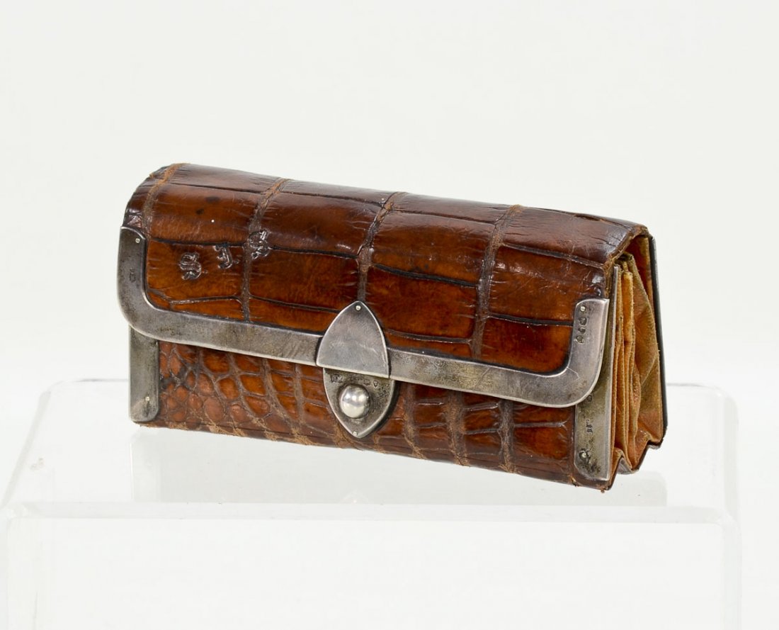 English Silver Mounted Wallet (1 of 6)