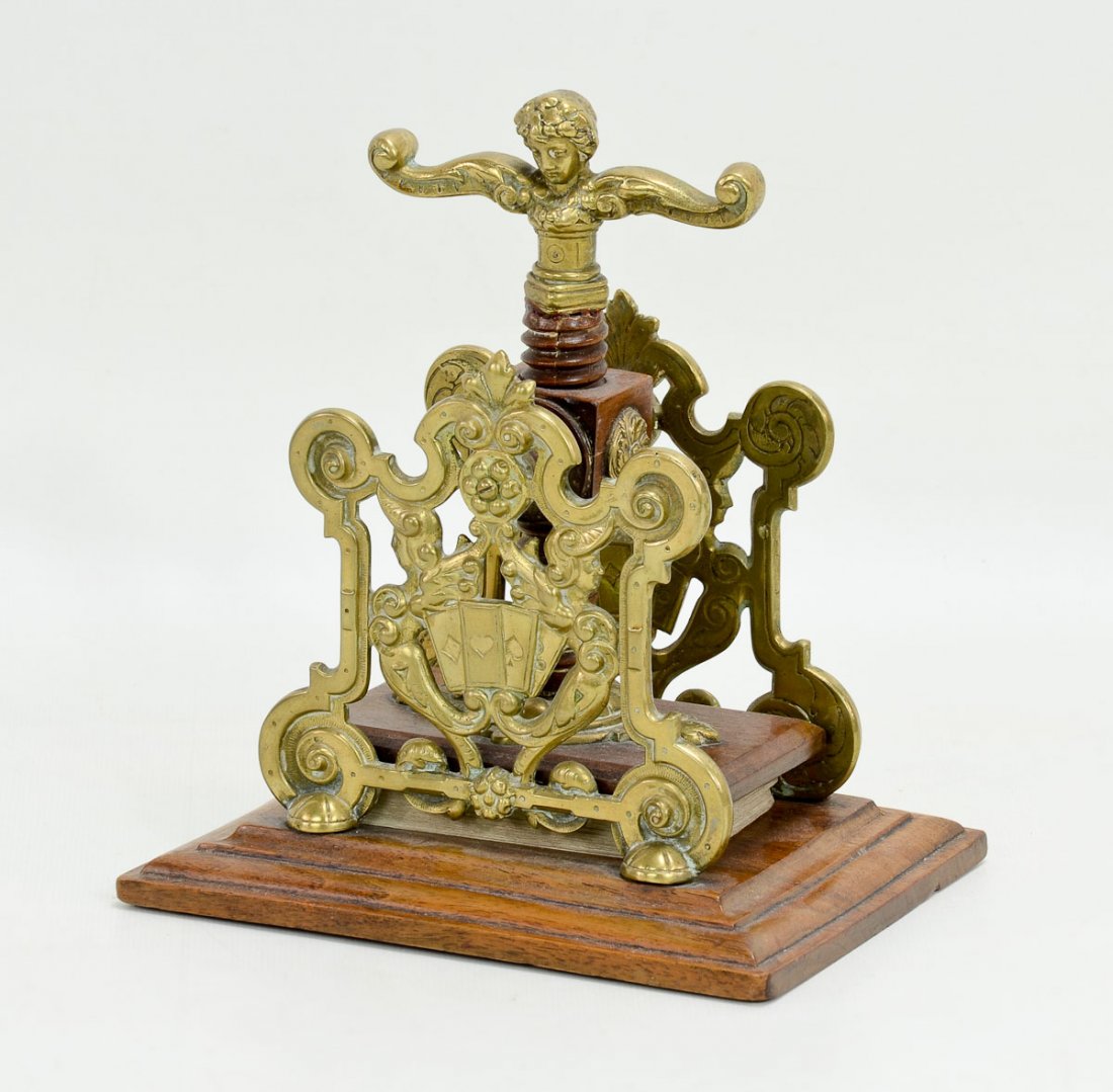 Victorian Brass Playing Card Press (1 of 5)