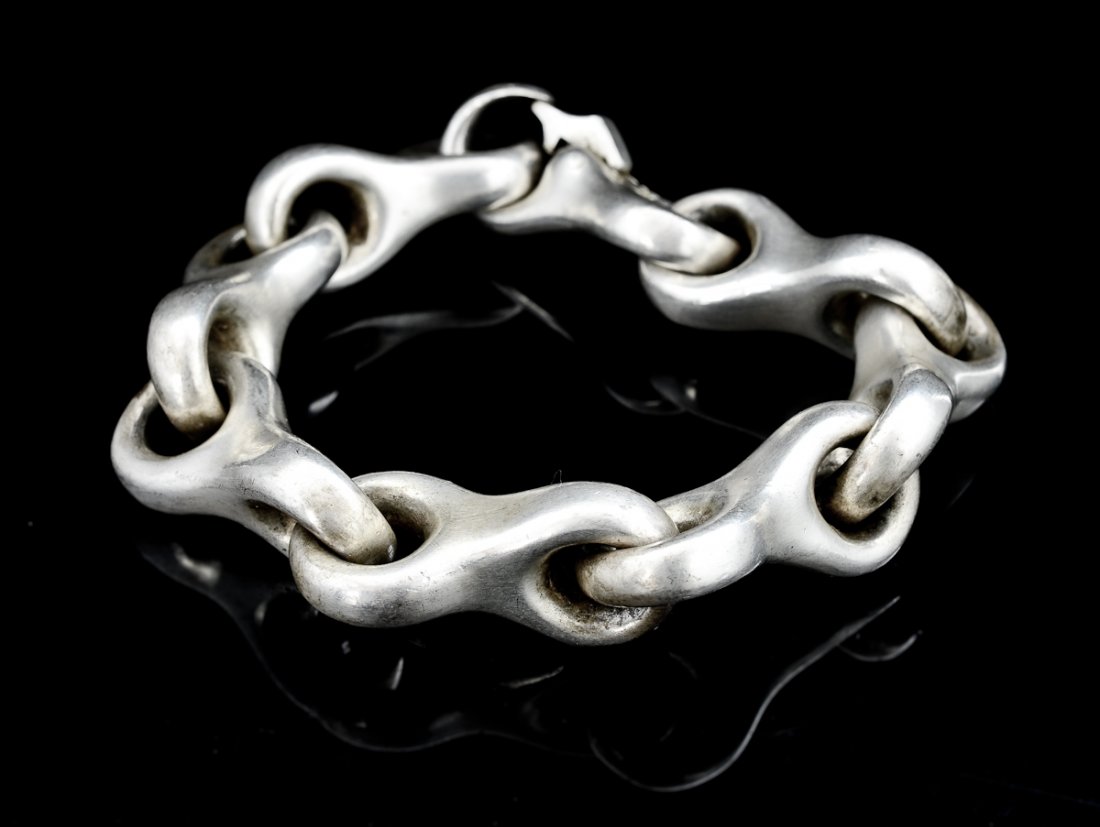 Danish Sterling Silver Link Bracelet (1 of 2)