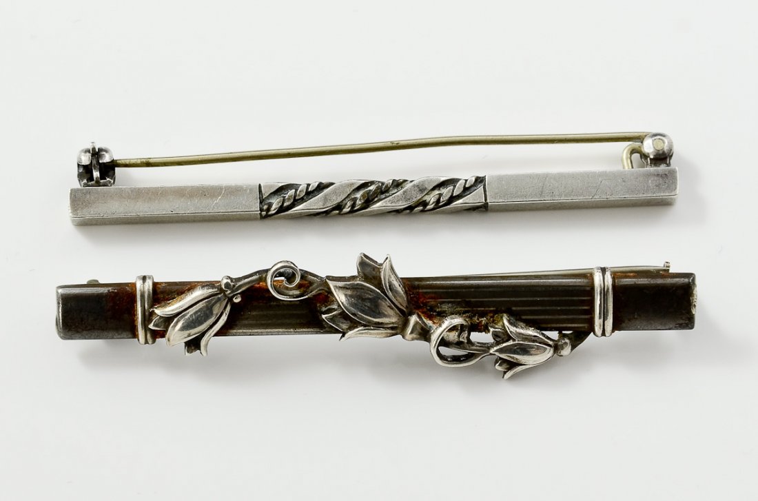 Two George Jensen Sterling Silver Bar Pins (1 of 2)