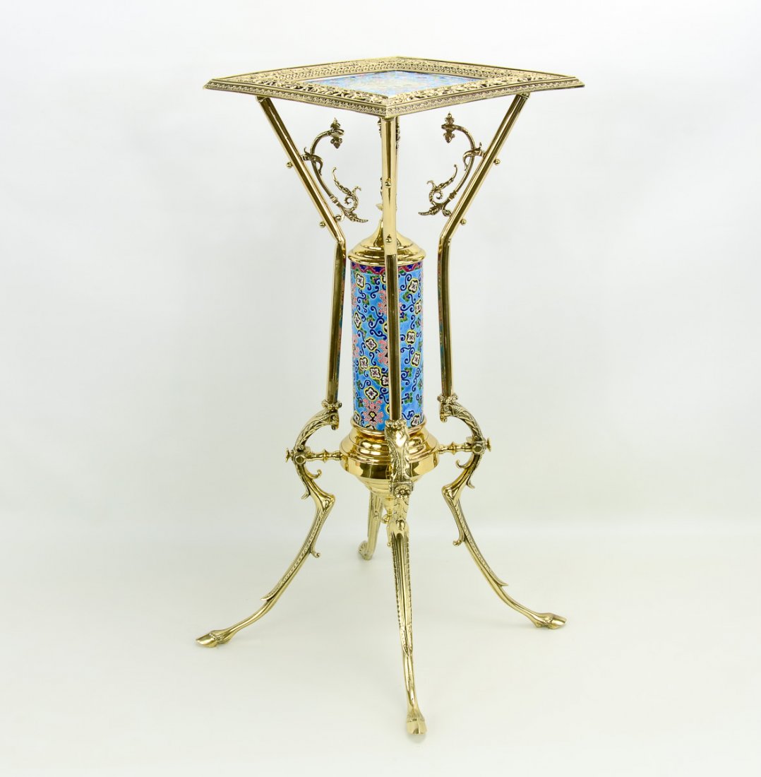 Victorian Aesthetic Movement Brass Stand (1 of 3)