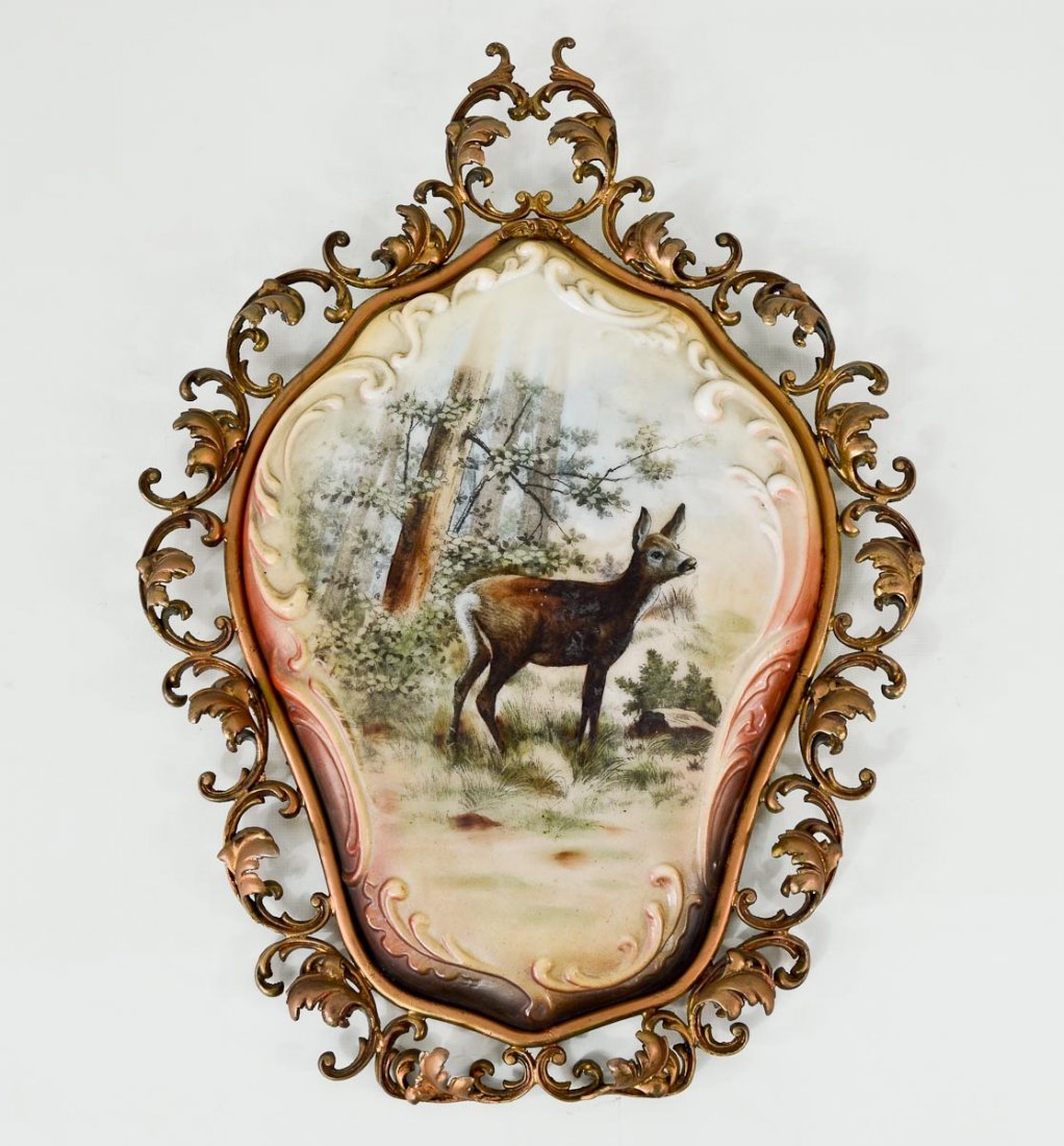 C.F. Monroe Wavecrest glass Plaque (1 of 3)