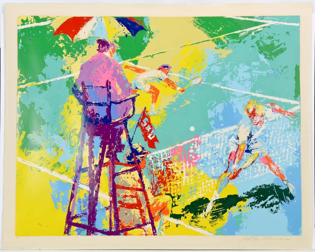 LeRoy Neiman Tennis Lithograph (1 of 2)
